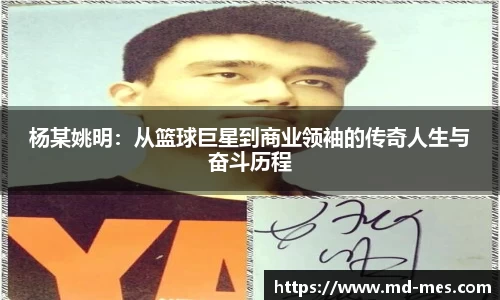 杨某姚明：从篮球巨星到商业领袖的传奇人生与奋斗历程